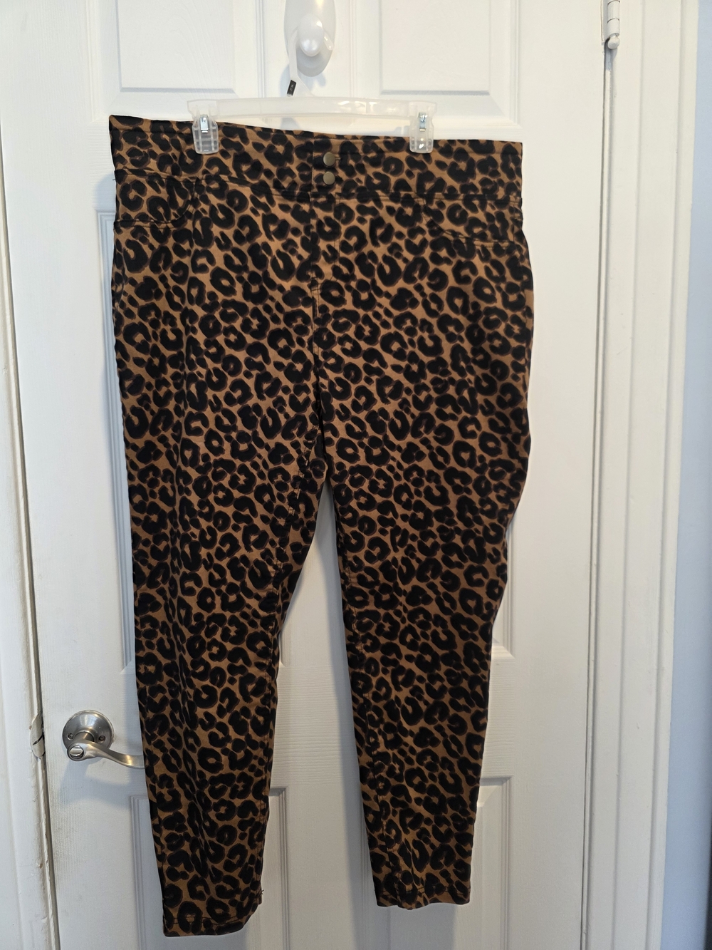 Terra & Sky Leopard Print Ankle Pants - Brown & Black